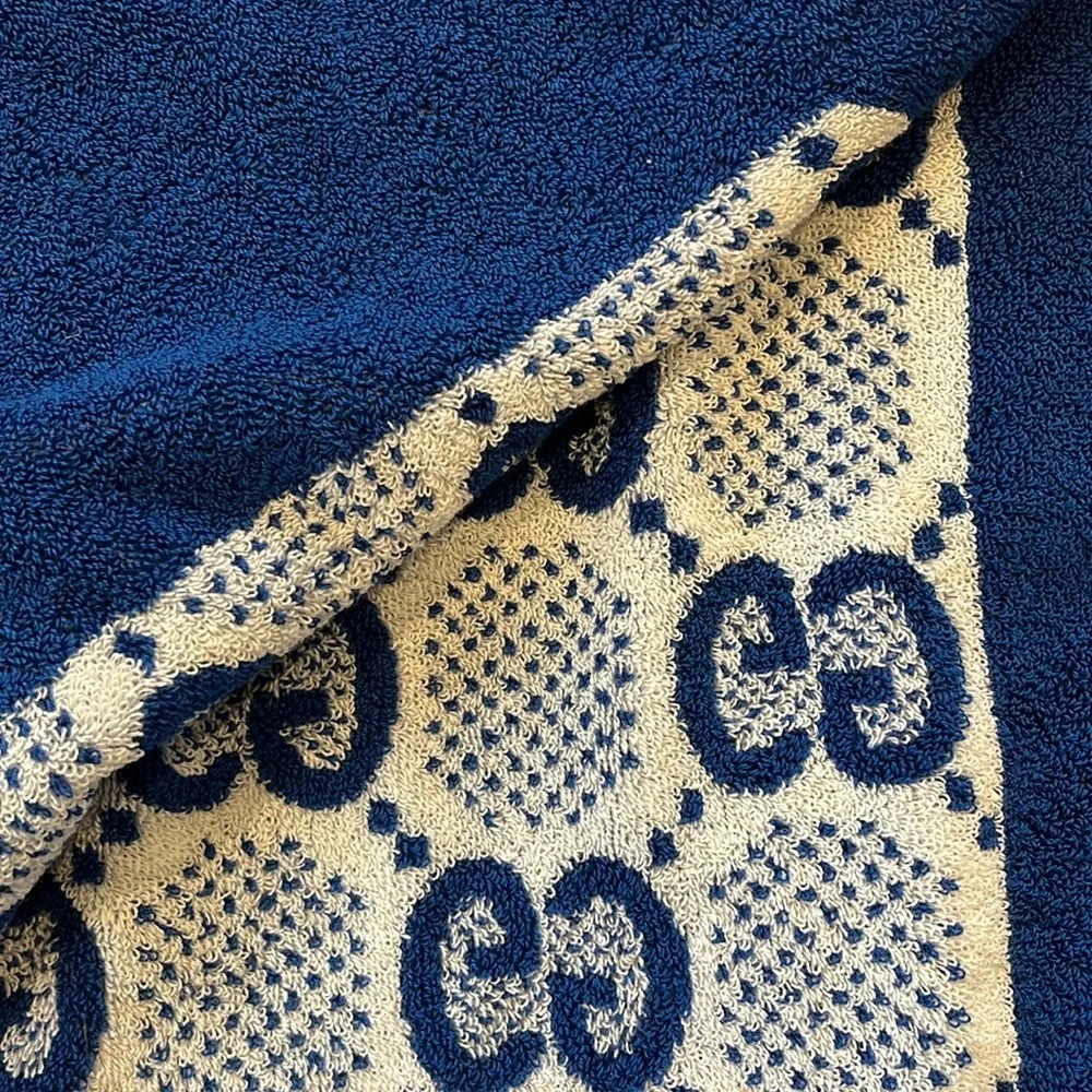 Gucci Beach Towel with Orange and White Logo